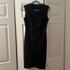 Banana Republic Black Sleeves Cocktail Dress